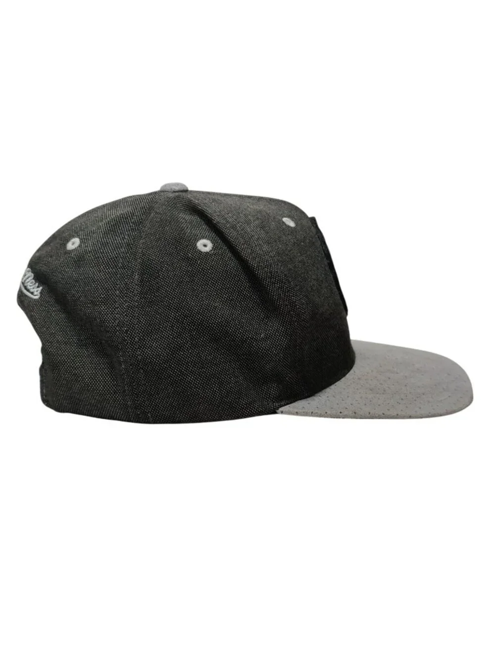 Mitchell & Ness Dallas Mavericks Hat Snapback Gray Black Retro NBA Adjustable